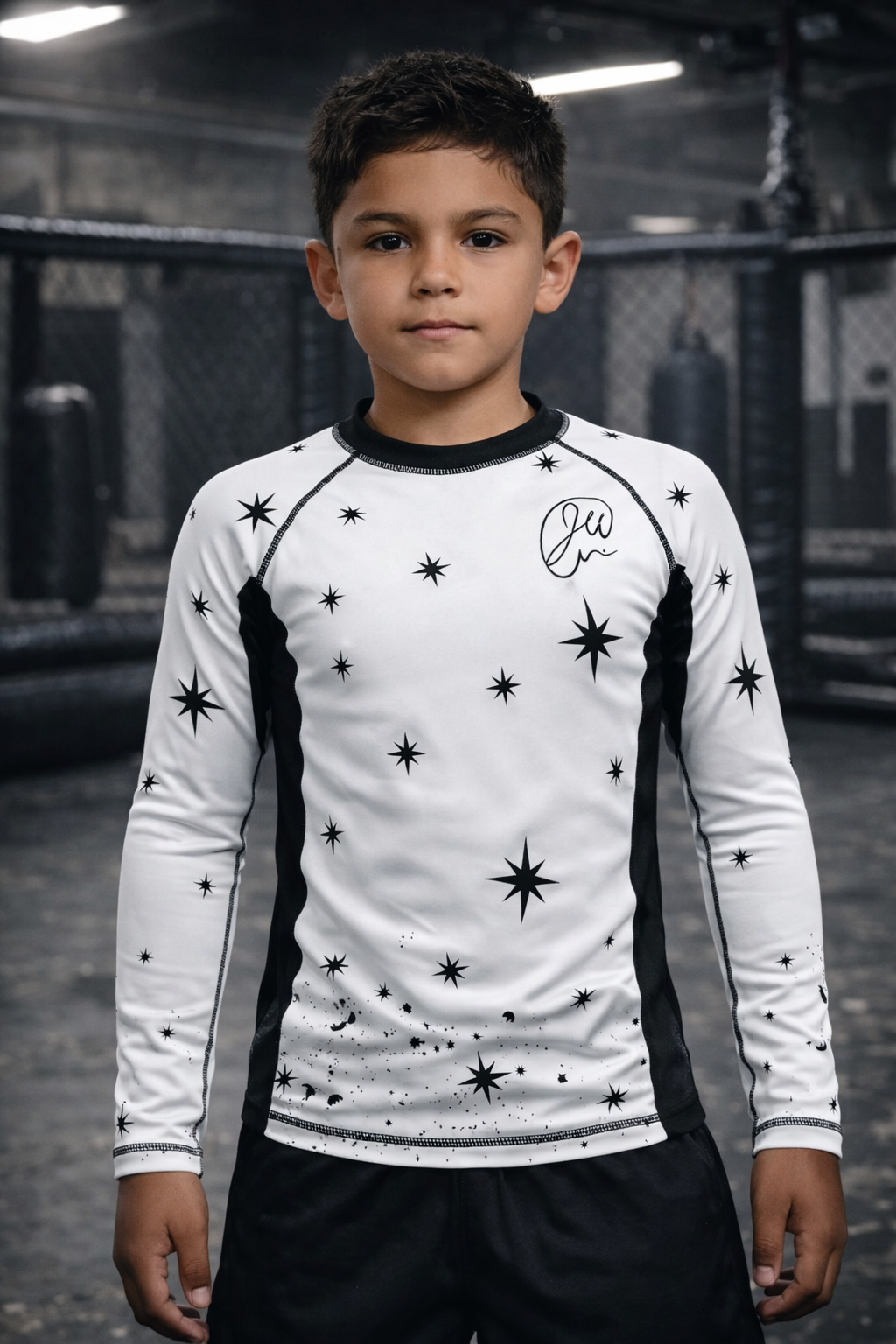 Youth Ghost White Team Wells Rashguard