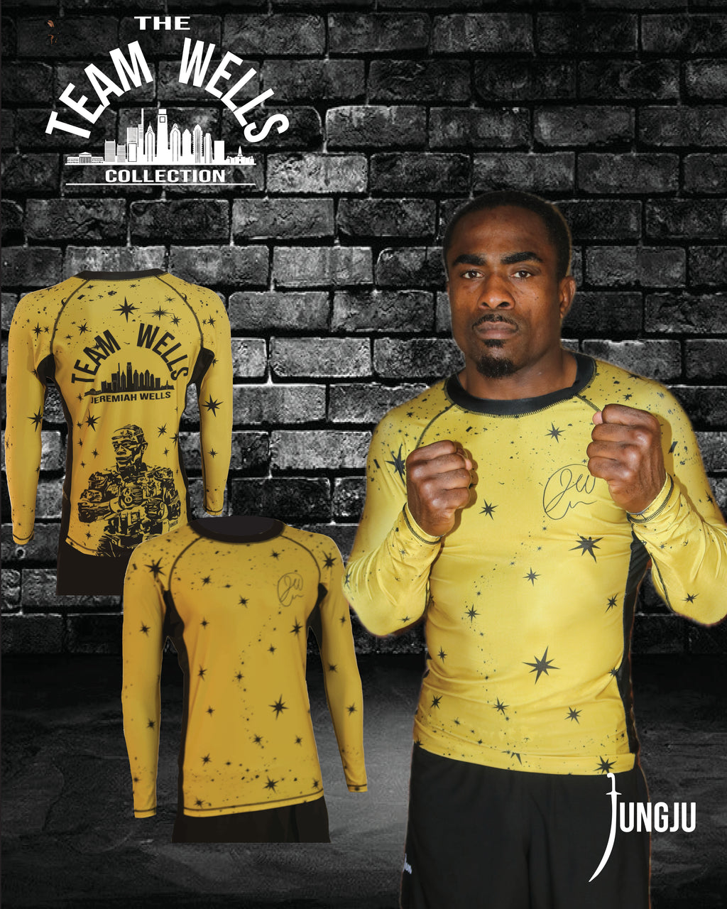 Winner's Gold Team Wells Rashguard