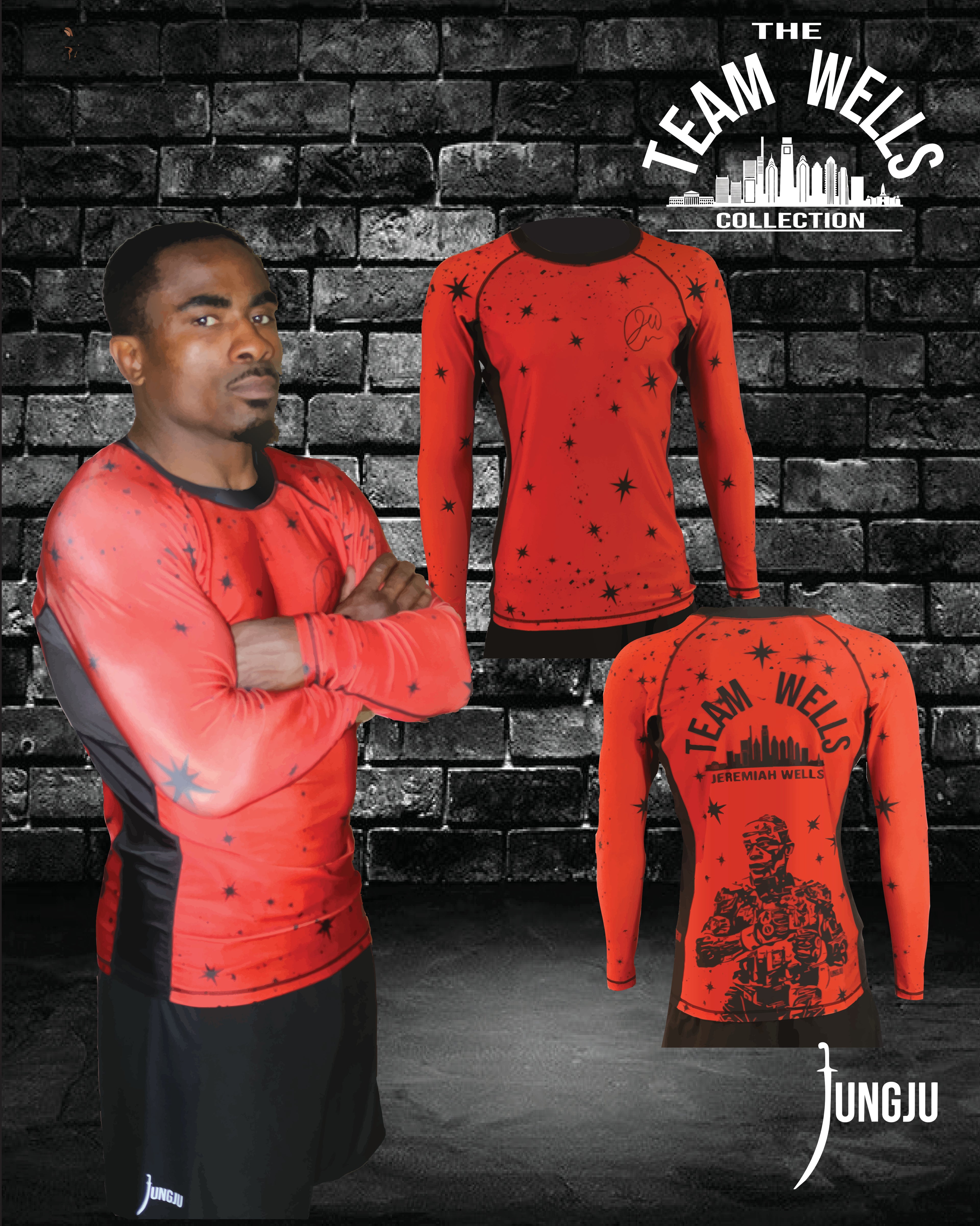 Sanguine Red Team Wells Rashguard