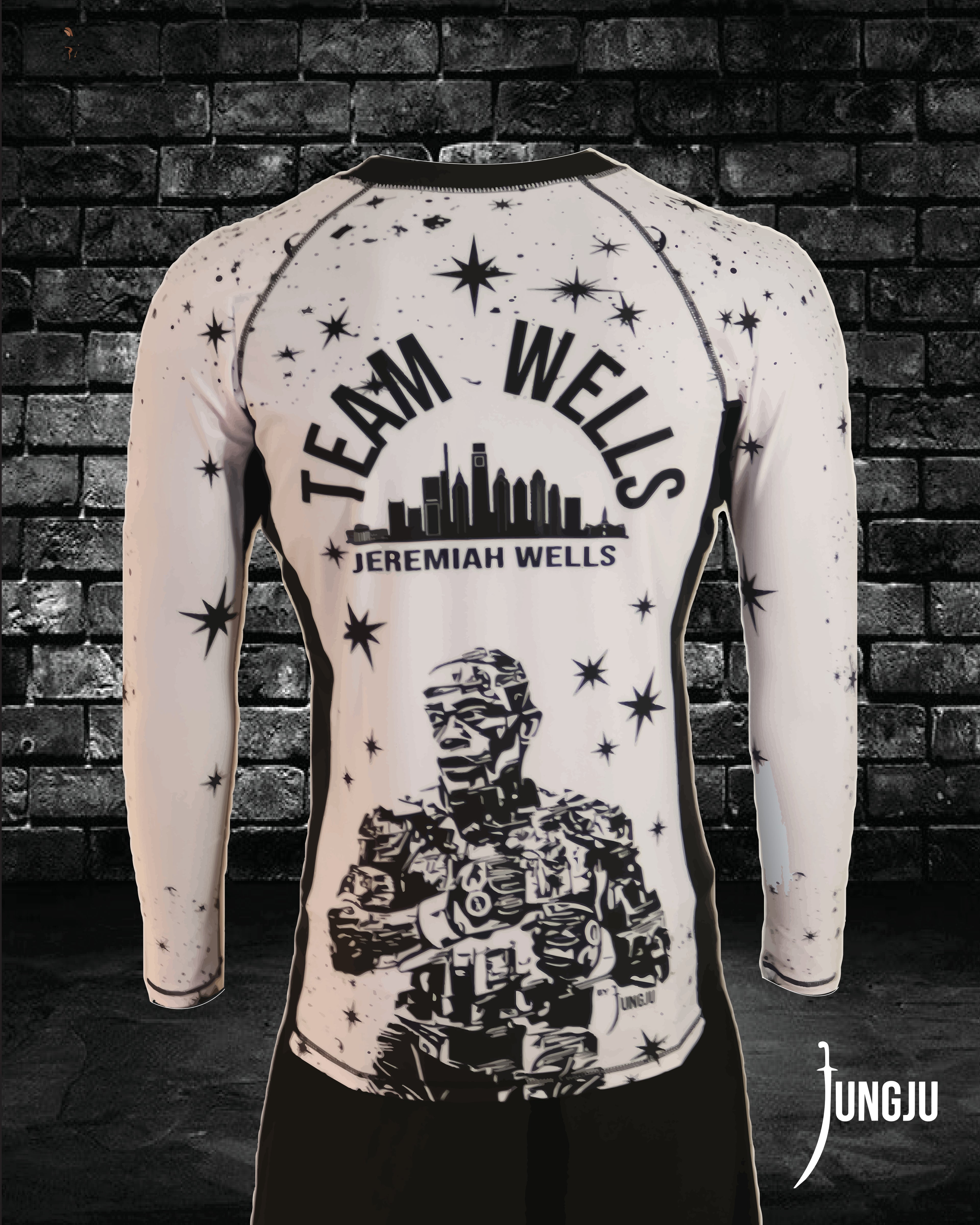 Ghost White Team Wells Rashguard