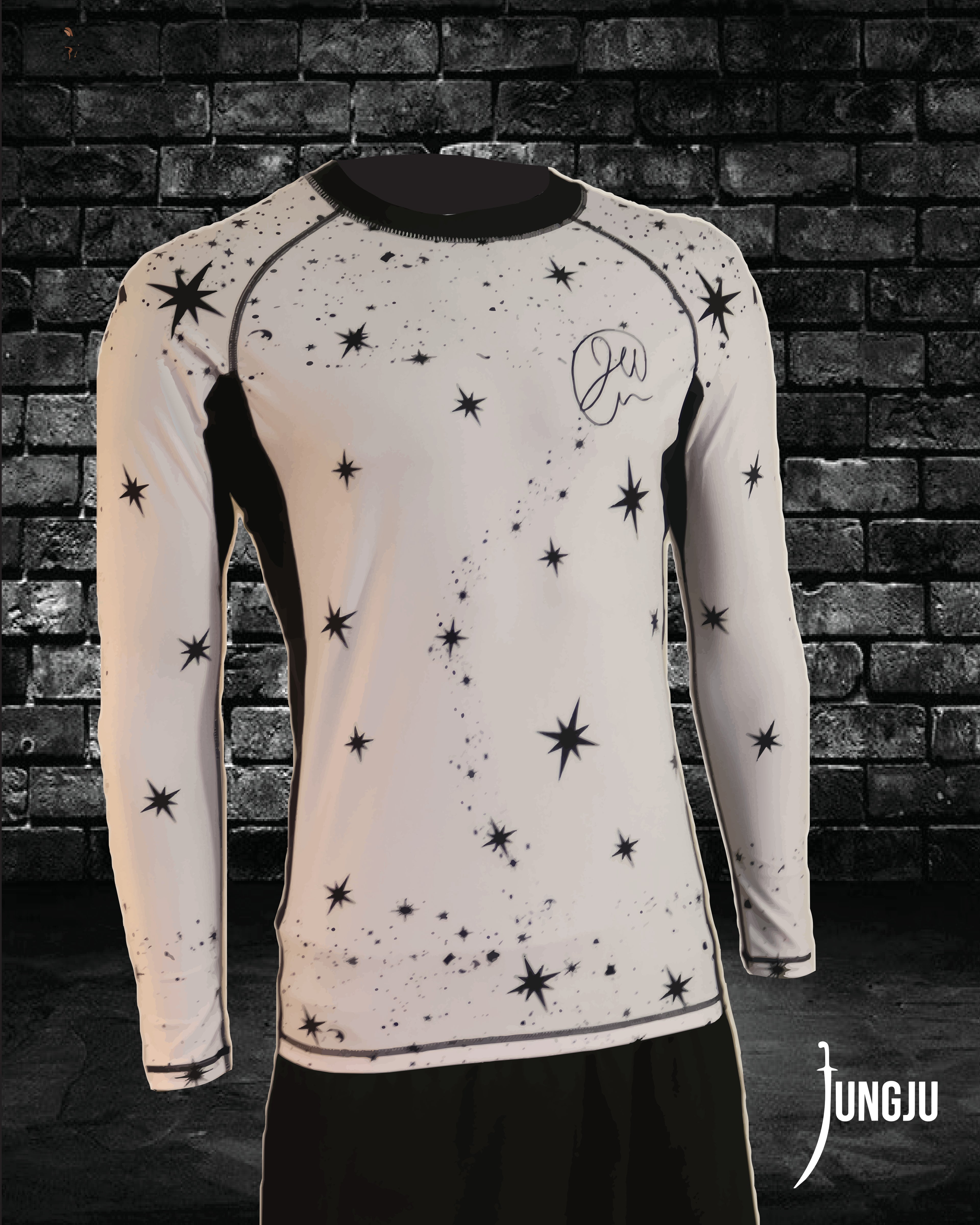 Ghost White Team Wells Rashguard