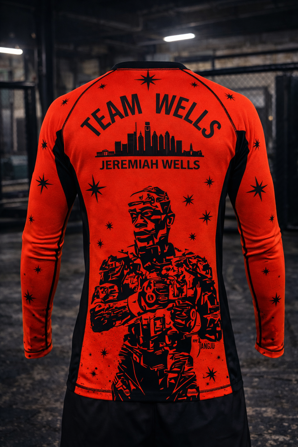 Youth Sanguine Red Team Wells Rashguard